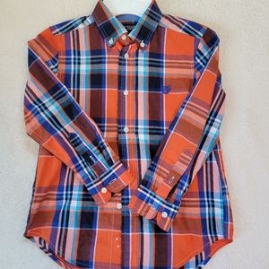 Boys button down polo shirt.